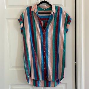 Madewell Stripped Shirt Dress